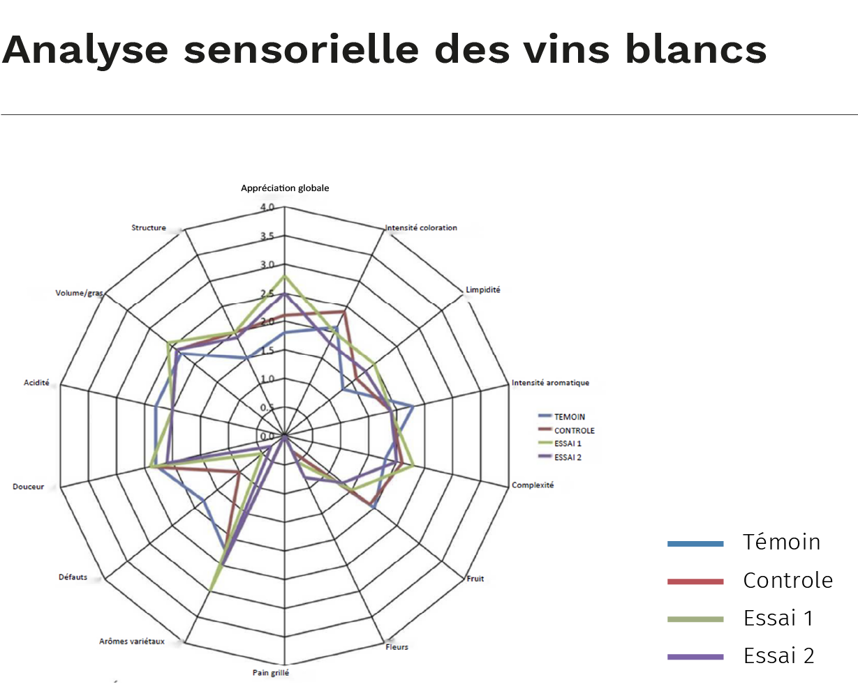 Graphique 6. Analyse sensorielle des vins blancs 1